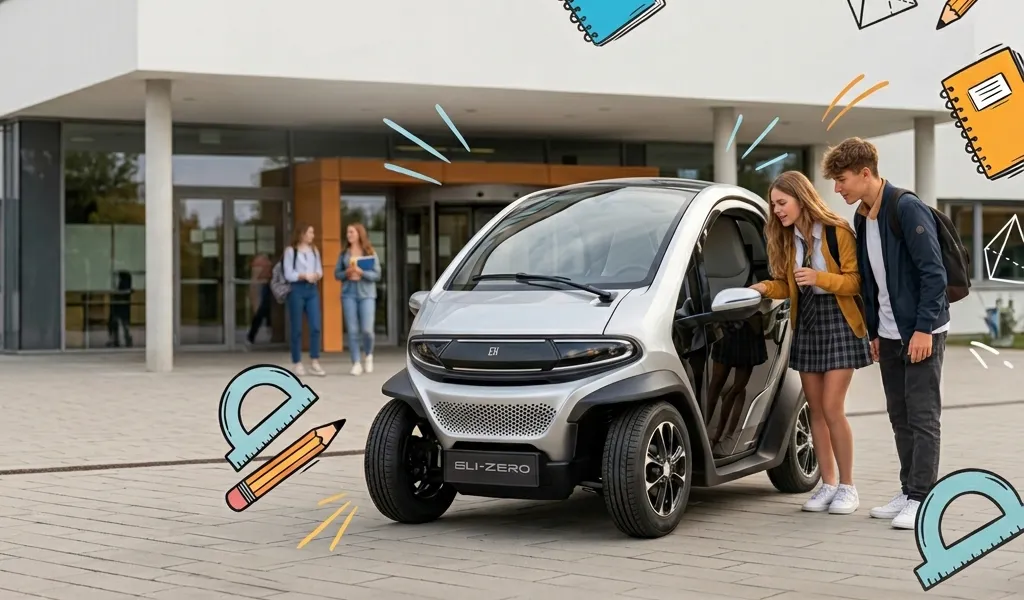Rientro a scuola easy con Eli ZERO: la microcar elettrica per ragazzi dai 14 anni